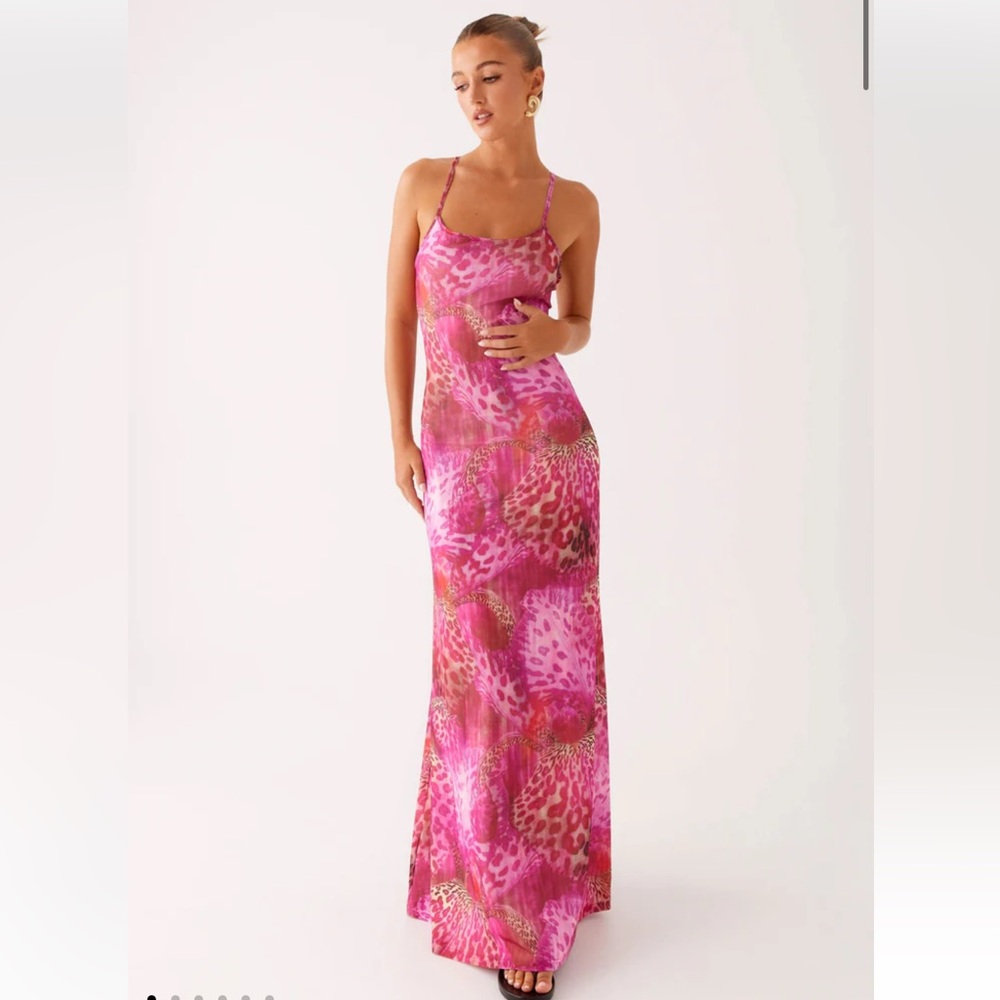 Peppermayo Pink and Purple Maxi Dress